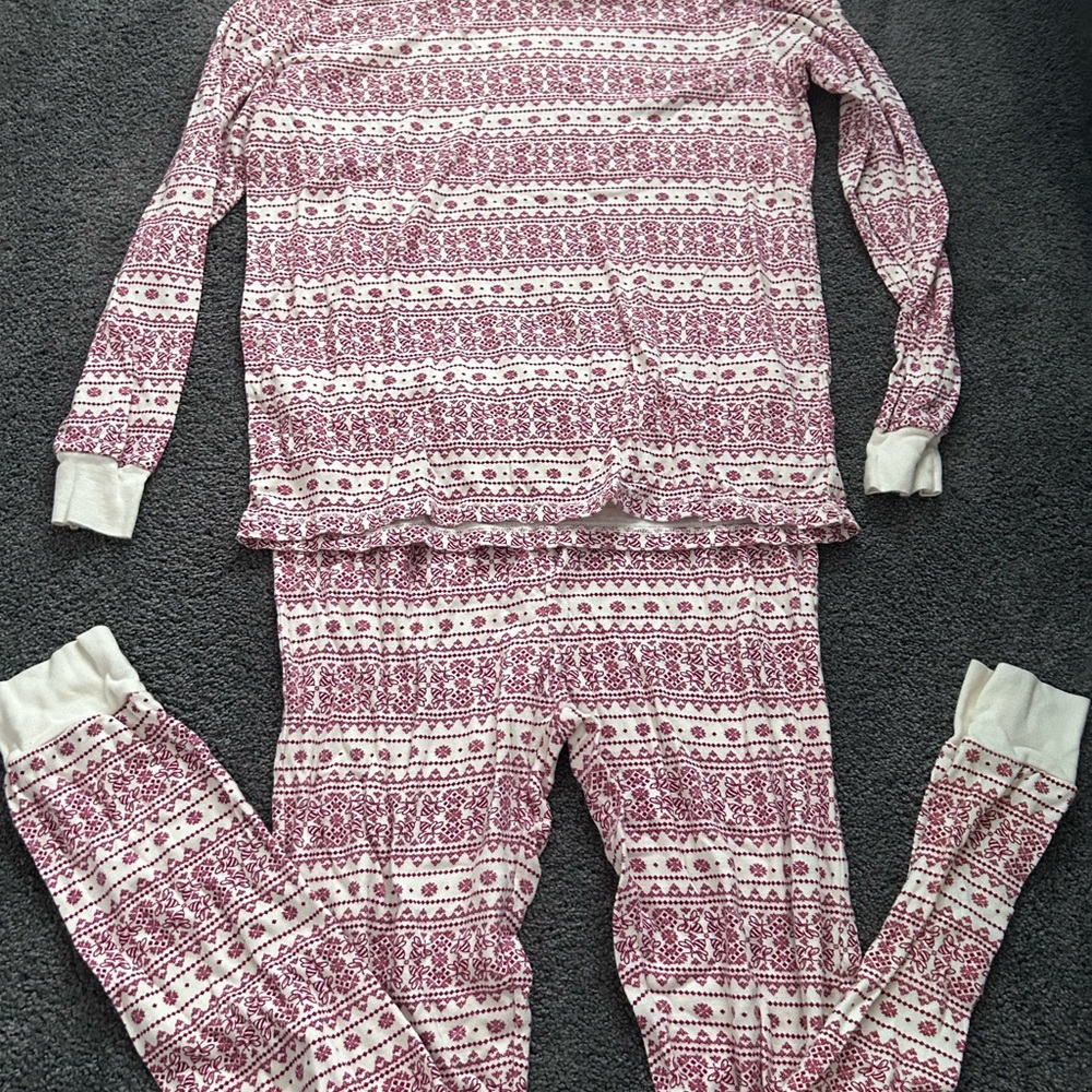 Cozy Pajamas in Red and White